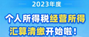 圖說| 2023年度個(gè)人所得稅經(jīng)營所得匯算清繳開始啦！